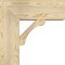 Ekena Millwork Legacy Block Rough Sawn Bracket w/ Offset Brace, Douglas Fir, 8"W x 20"D x 20"H BKT0806X20X20LEC05RDF - alternate 2